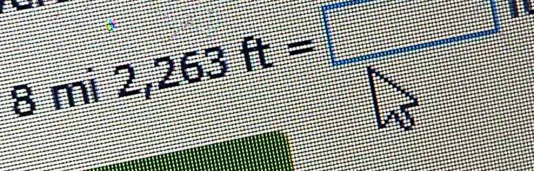 8 mi 2,263ft=□