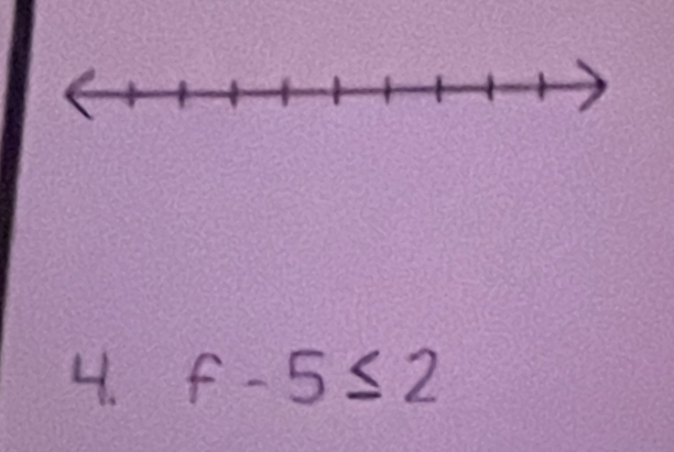 f-5≤ 2