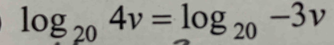 log _204v=log _20-3v