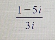  (1-5i)/3i 