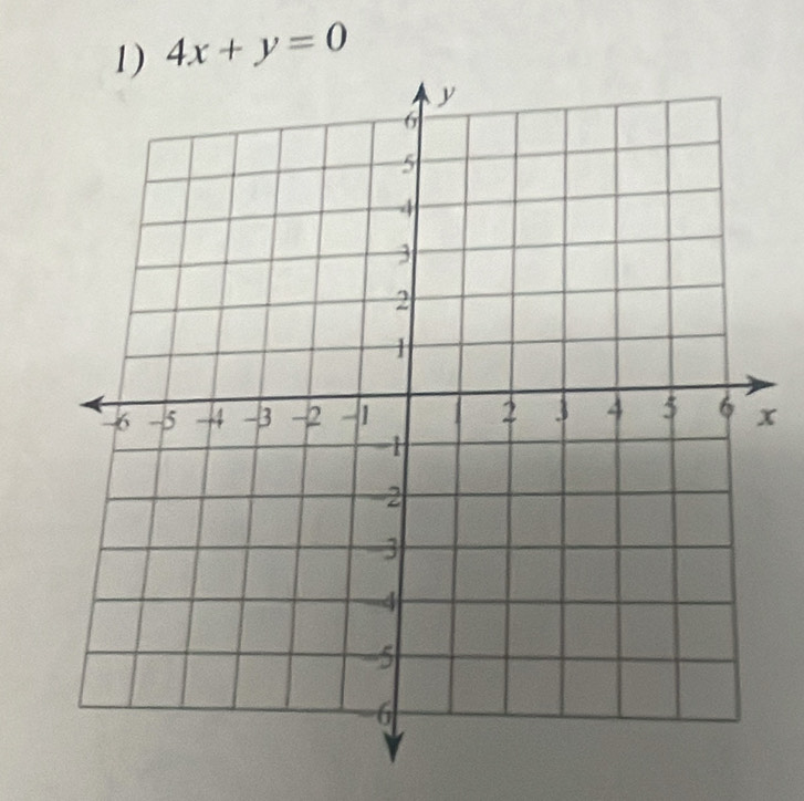 4x+y=0
x