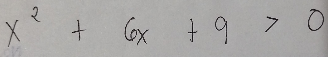 x^2+6x+9>0