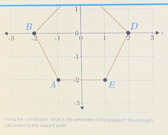 x
Ugon? Round each 
calculation to the nearest tenth