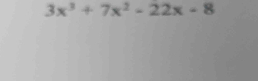 3x^3+7x^2-22x-8