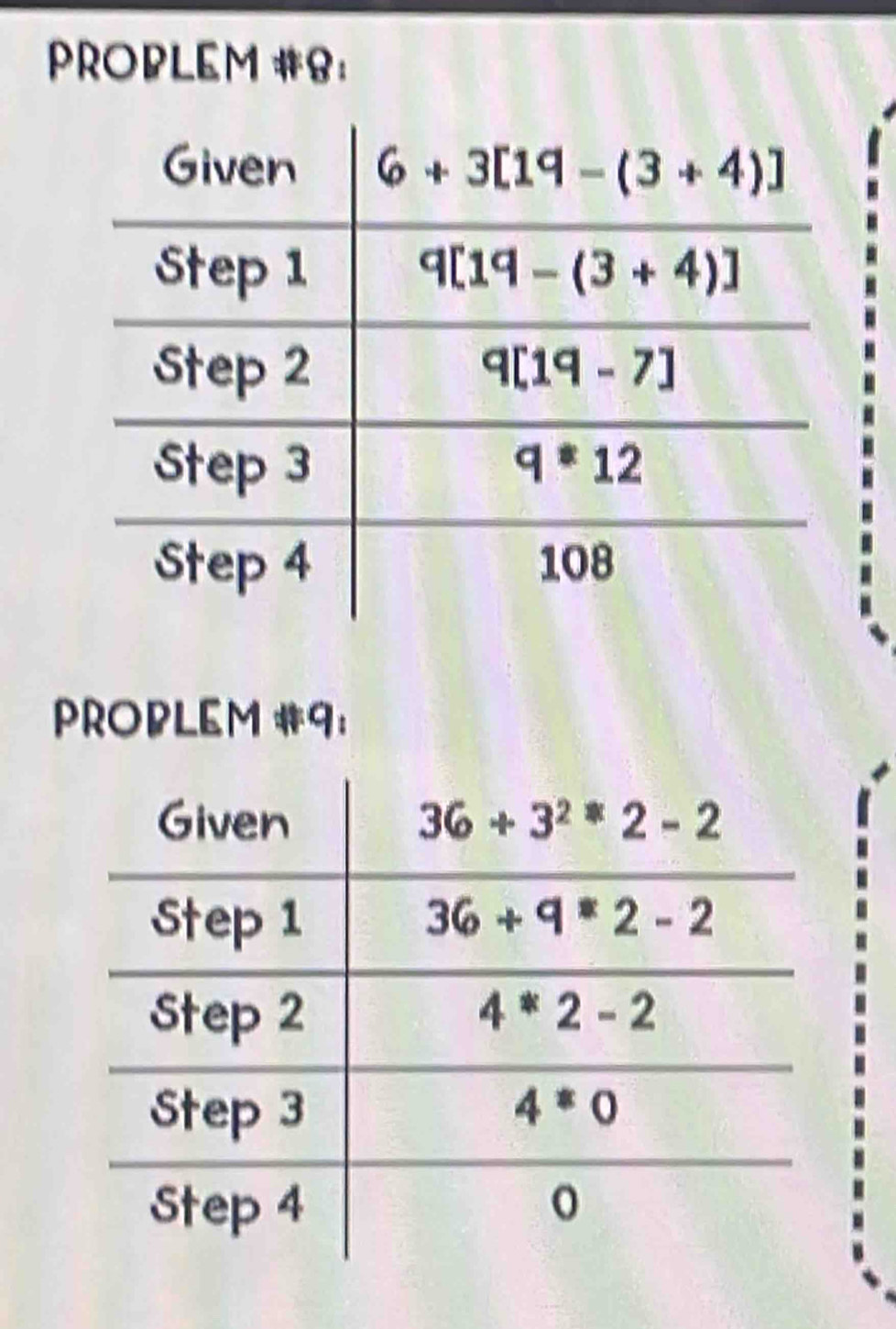 PROPLEM #8:
PROPLEM #9: