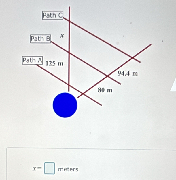 x=□ meters