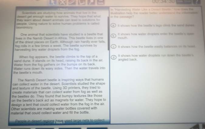 Solved: (12),24,30) In 'Harvesting Water Like a Desert Beelle.
