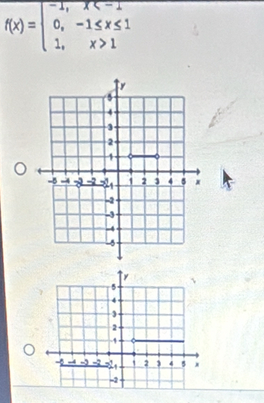 f(x)=beginarrayl -1,x 1endarray.