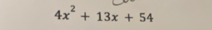 4x^2+13x+54