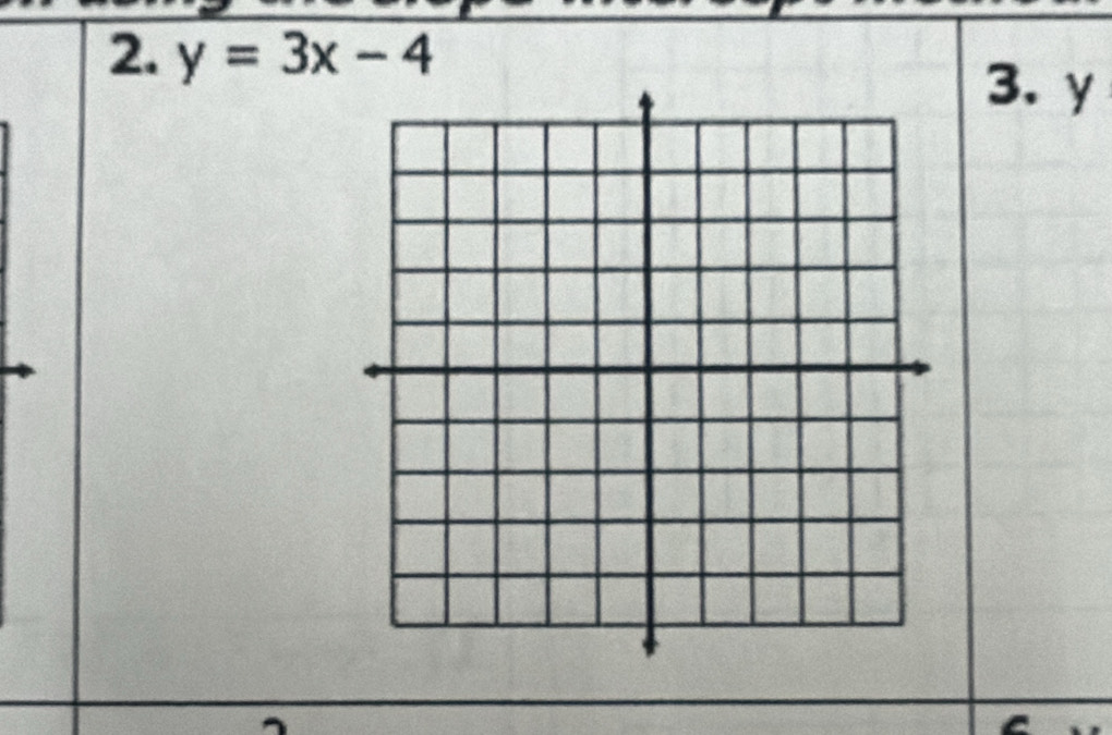 y=3x-4
3. y