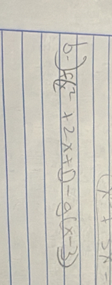 f(x^2+2x+1)-g(x-3)