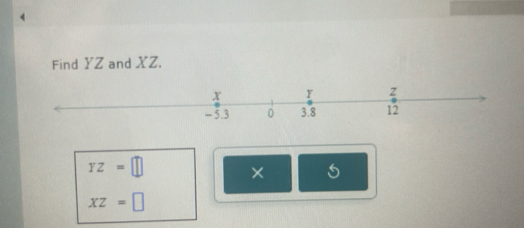 Find YZ and XZ.
YZ=□
×
XZ=□