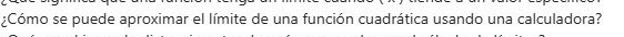 ¿Cómo se puede aproximar el límite de una función cuadrática usando una calculadora?