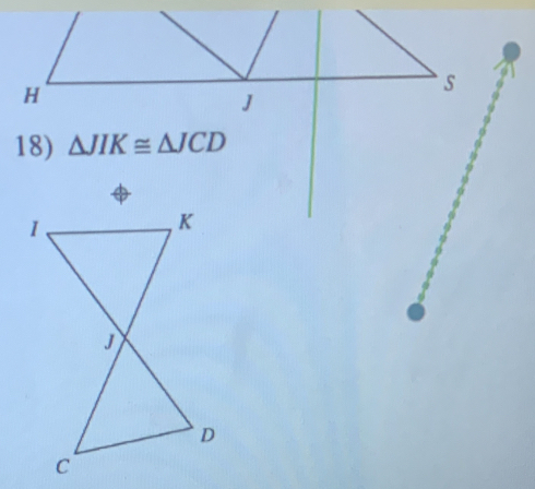 H
s
J
18) △ JIK≌ △ JCD