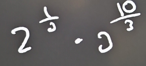 2^(/)· 2^(frac 10)3