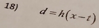 d=h(x-t)