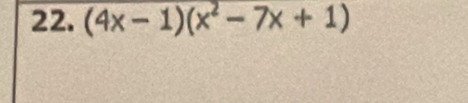 (4x-1)(x^2-7x+1)