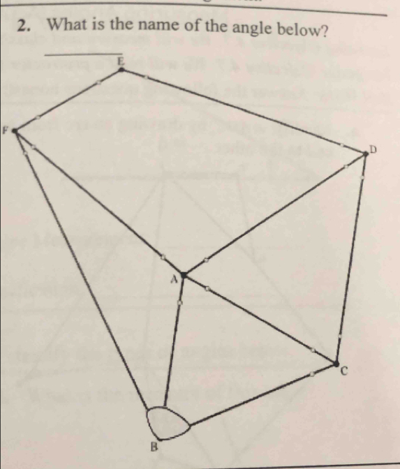 What is the name of the angle below?