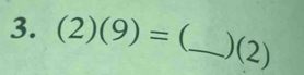 (2)(9)=  ^circ  _ )(2)