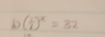 ( 1/2 )^x=32