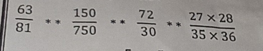  63/81 ** 150/750 ** 72/30 ** (27* 28)/35* 36 