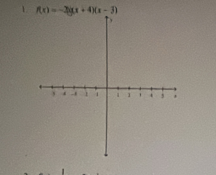 1 f(x)=-2)(x+4)(x-3)
1