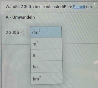 Einheit um.