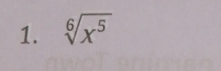 sqrt[6](x^5)