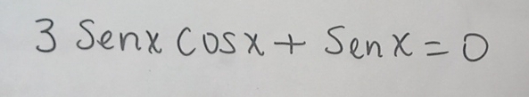 3sec xcos x+senx=0