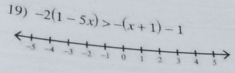 -2(1-5x)>-(x+1)-1