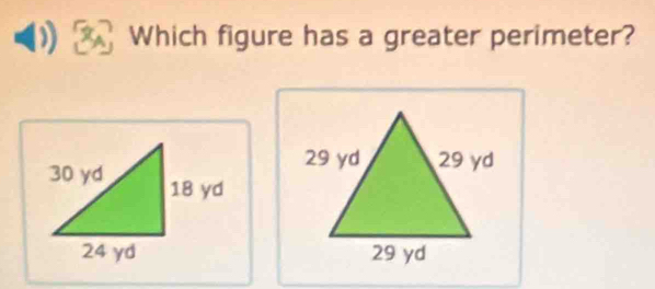 Which figure has a greater perimeter?