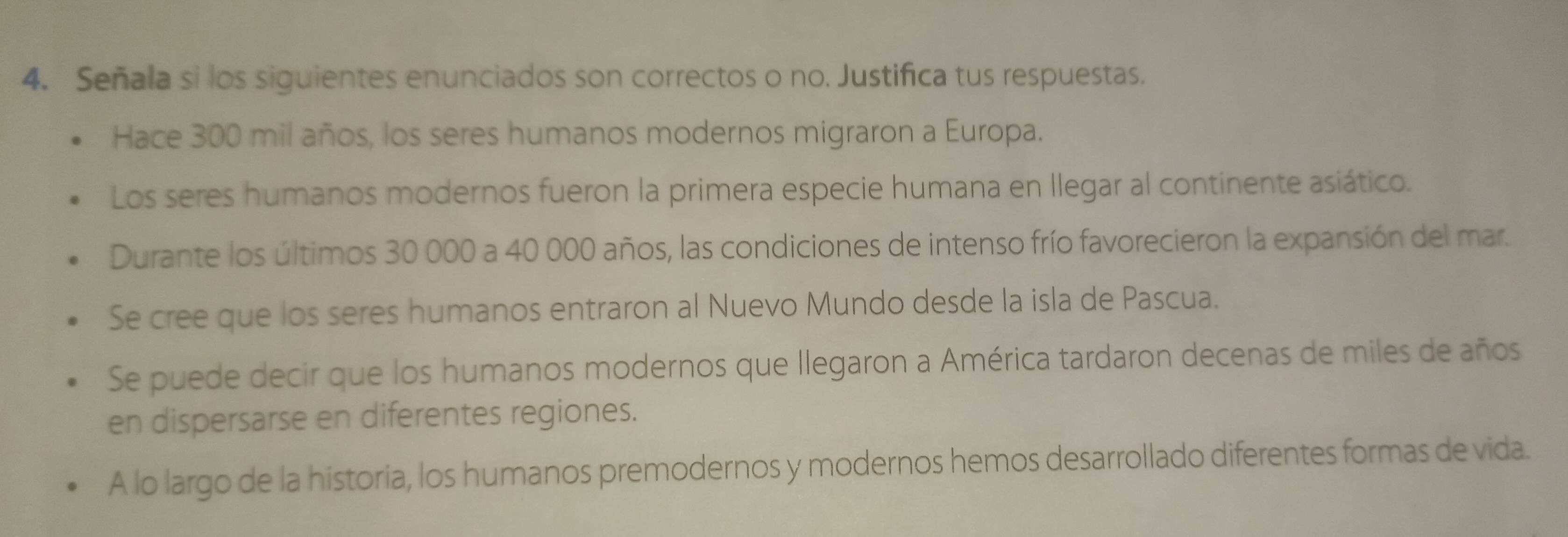 Resuelto:Señala si los siguientes enunciados son correctos o no ...
