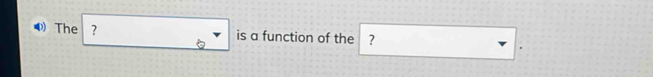 The ? is a function of the ?