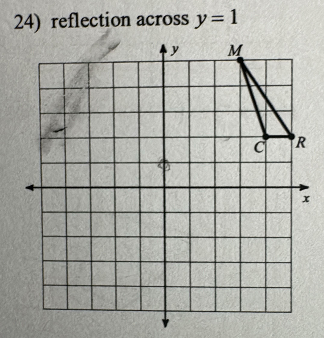 reflection across y=1