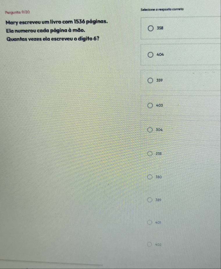 Resolvido:Pergunta: 9/20 Selecione a resposta correta Mary escreveu um ...