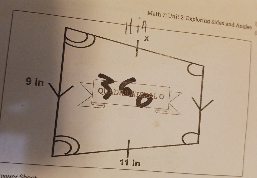 Math 7and Angles