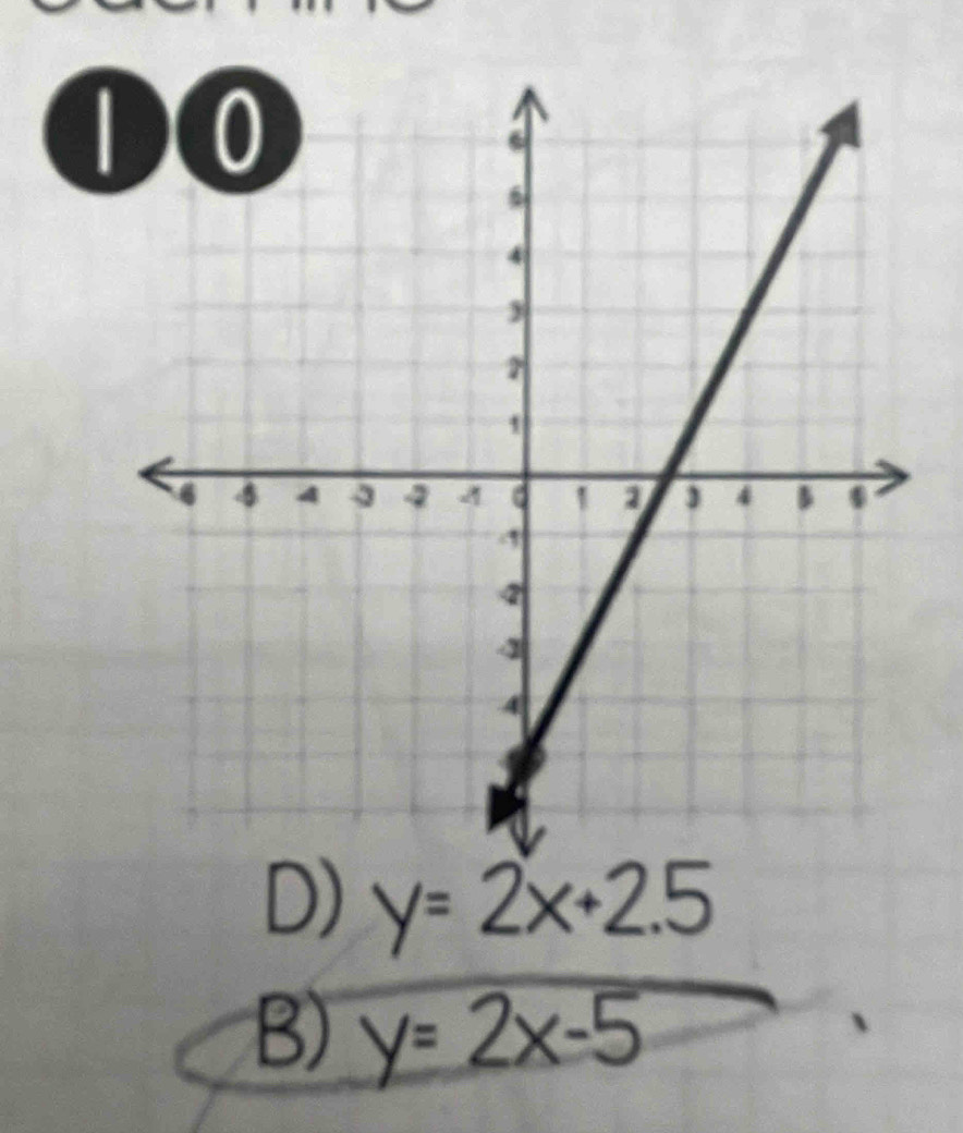 y=2x+2.5