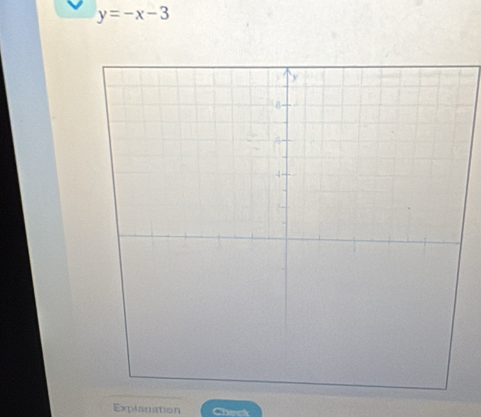 y=-x-3
Explanation Check