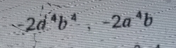 -2a^4b^4, -2a^4b