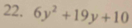 6y^2+19y+10