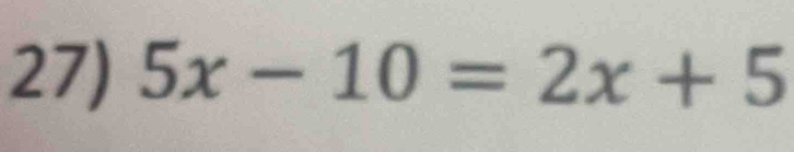 5x-10=2x+5