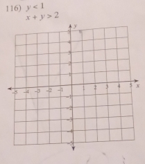 y<1</tex>
x+y>2
x