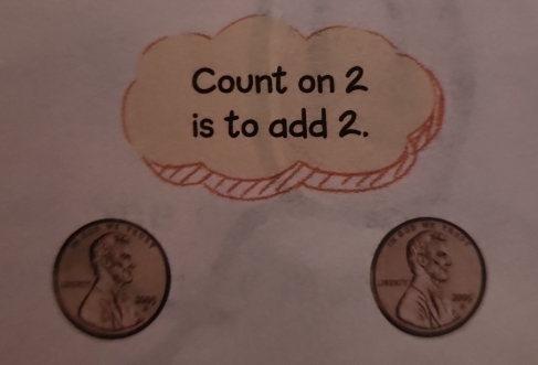 Count on a 
is to add 2.