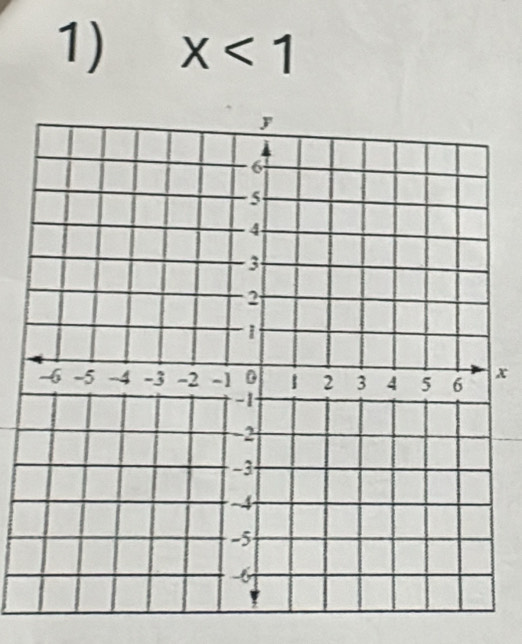 x<1</tex>
x