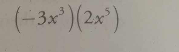 (-3x^3)(2x^5)