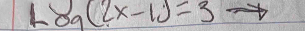 L8a(2x-1)=3