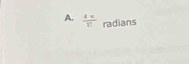  4=/17  radians