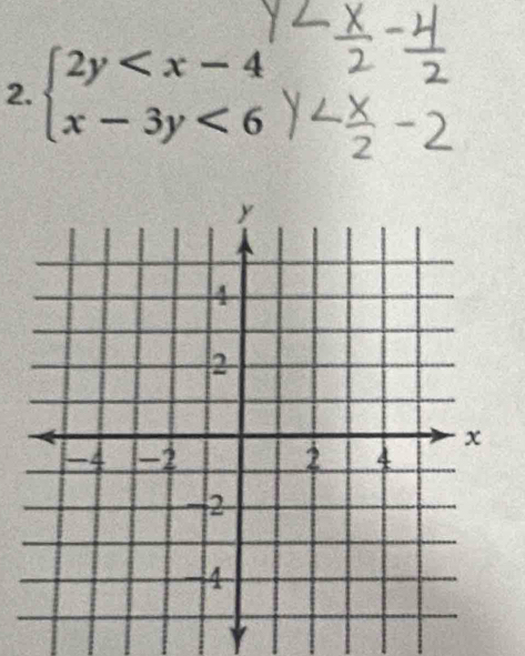 beginarrayl 2y <6endarray.