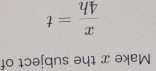 _7=q= v/x 
4० ɪɔə[qns ə4ɪ x əxW