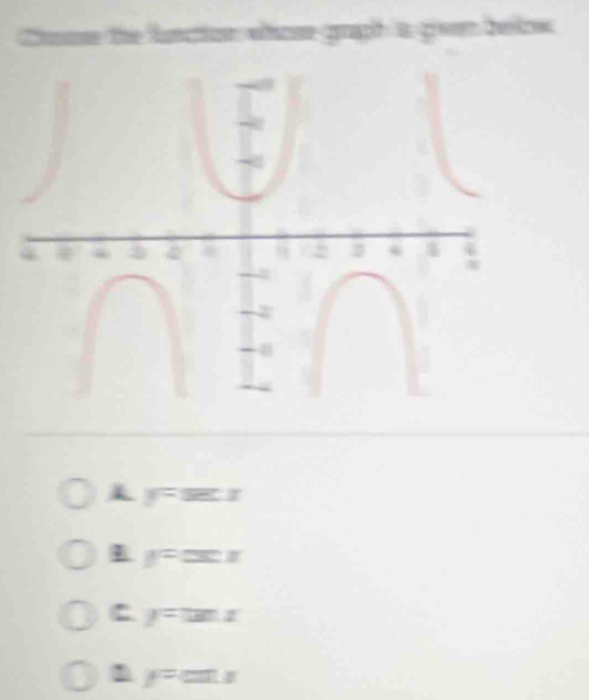 1 r=sec x
y=csc x
y=tan x! y=cos uns